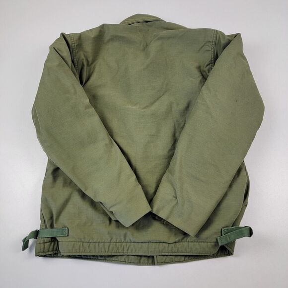 Vintage 60s-70s Vietnam Era A2 Cold Weather Deck Jacket Medium Alpha Industries - Picture 8 of 9